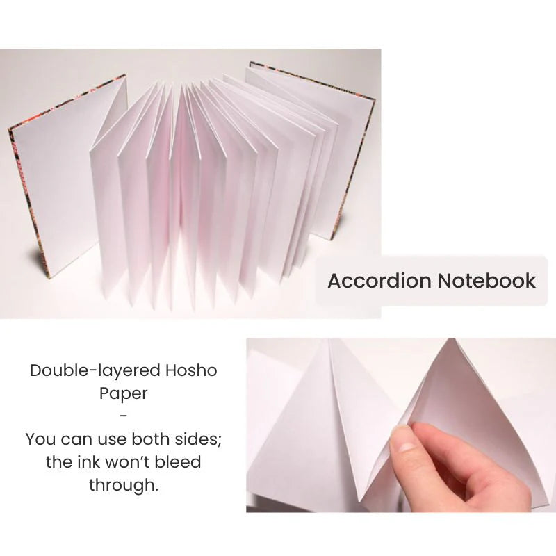 Cuaderno Acordeón Japonés Ryuusui Sakura