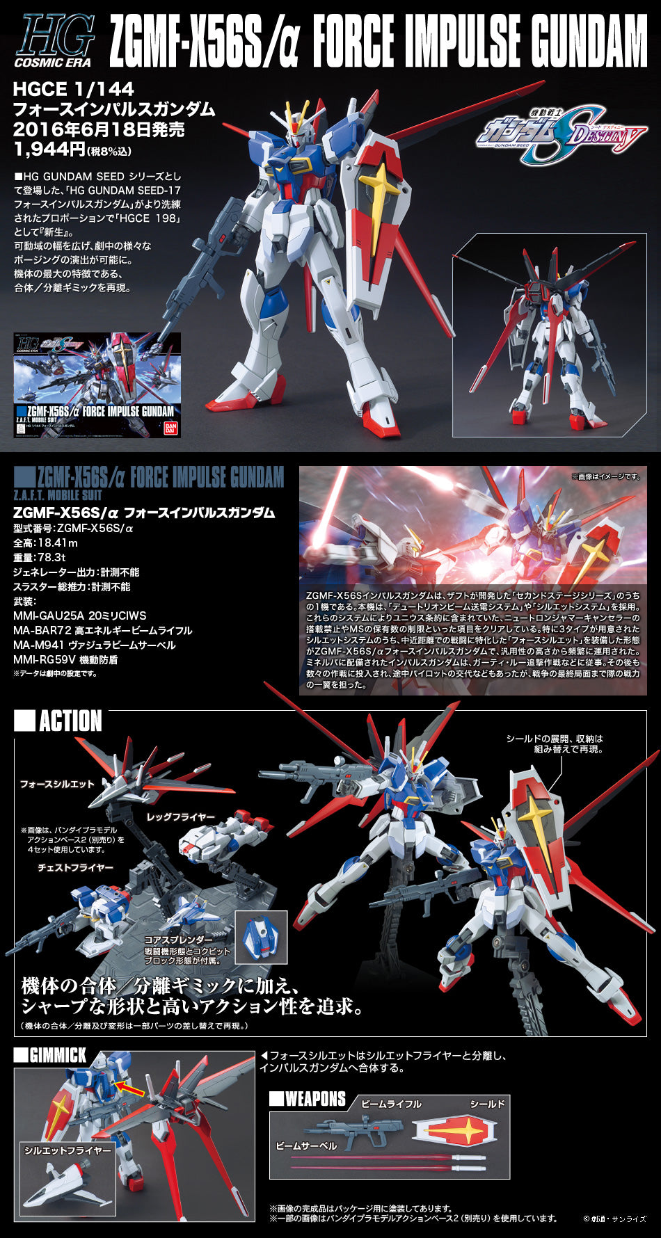 HGCE Force Impulse Gundam ZGMF-X56S