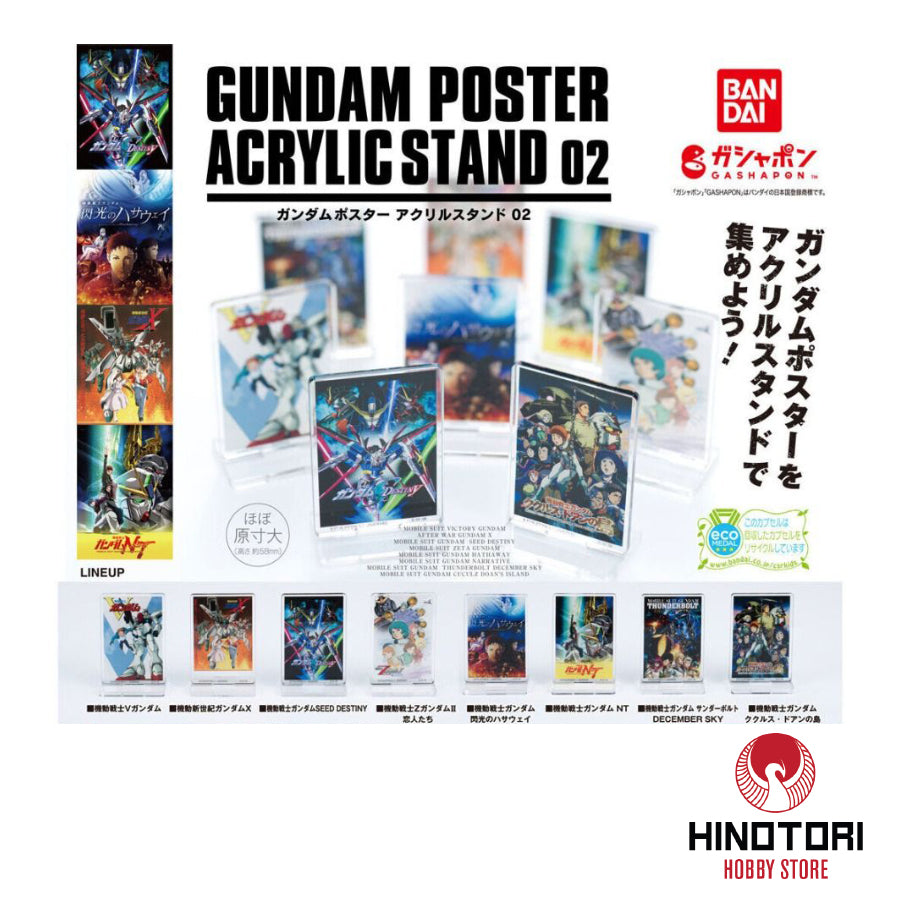 Gacha Gachapon Gundam Poster en Acrilico